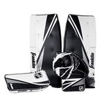 Franklin Sports Street Hockey Goalie Equipment Set - NHL Youth Street Hockey Goalie Pads - Leg Pads, Catch Glove, and Blocker - Youth Goalie Gear