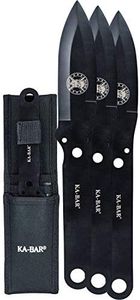 KA-BAR Throwing Knife Set with Sheath 3 Pcs , Black