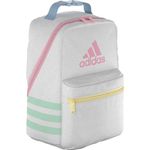 adidas Unisex-Adult Santiago 3 Lunch Bag, White/Clear Sky/Pink Spark, One Size Fits All