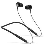 AzukiLife Neckband Earphones Wireless, Bluetooth Earbuds, Lightweight Headphones with Noise Cancelling Mic, Ear buds with Case for Running, Workout, School, Men, Women, Kids, Boys, Girls -Black