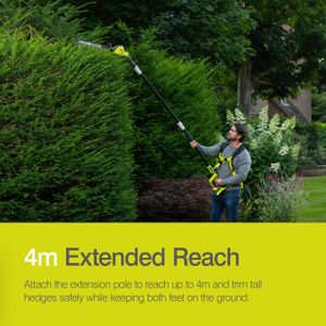Ryobi ONE+ 18V Cordless Pole Hedge Trimmer – Lightweight Garden Tool