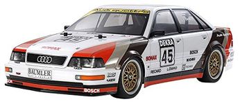 TAMIYA 58682 Audi TOURENWAGEN 1:10 V8 Touring (TT-02), Remote Controlled Car, RC Vehicle, Model Building, Kit for Assembly, Hobby, Crafts, Multicoloured