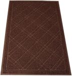 SlipToGrip Universal Door Mat – Plaid Design Size 35” x 23” – Anti Slip, Durable & Washable – Duraloop Mesh Entrance Outdoor & Indoor Welcome Mat – Dirt and Dust Absorber