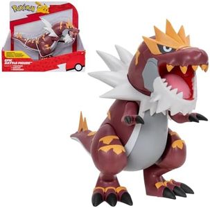 Pokémon Bandai Figurine Rexilius 30cm - Figurines légendaires 30 cm - Grande Figurine Rexilius (Tyrantrum) - Jouet Enfant 4 Ans et + - JW3422