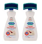 2 x Dr. Beckmann Carpet Stain Remover with Brush Perfect for Carpets and Soft Furnishings 650ml