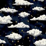 Arthouse Stars and Clouds Navy Wallpaper Wallpaper 923907