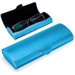 Hifot Aluminium Glasses Case, Slim Reading Glasses Case, Portable Travel Metal Eyeglass Spectacles Protection Hard Shell Case