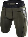 TCA Men's CarbonForce Pro Compression Base Layer Shorts Thermal Under Gear - Forest Night, Small