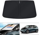KUST Windshield Sun Shade for BMW i3 2014-2022 Window Sunshade Sun Visor Protector Foldable Blocks UV Rays Keep Your Car Cooler