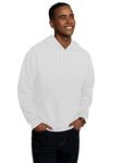 Fruit of the Loom Men's Eversoft Fleece Sweatshirts & Hoodies, Moisture Wicking & Breathable, Sizes S-4X, Pullover-White, Medium