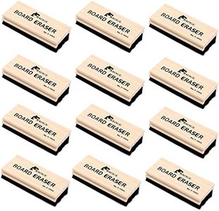 Vieunsok 12 Pack Chalkboard Erasers Premium Wool Felt Eraser Dustless Wood Chalk Eraser Blackboard Eraser Cleaner for Teachers and Kids Blackboard Office School Supply