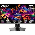 MSI MPG 272URX QD-OLED 27-Inch 4K UHD Gaming Monitor, 3840 x 2160 Quantum Dot OLED Panel, 240Hz,0.03ms, DisplayHDR TRUE Black 400, G-SYNC Compatible, HDMI 2.1, DP 2.1a, USB C (98W PD), Black
