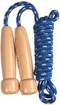 Jump Rope for Women Men Kids, EGOSKY Adjustable Wooden Handle Skipping Rope for Adult Boys Girls Fitness Exercise Outdoor Activity (Blue)