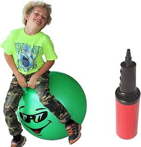 WALIKI Hopper Ball for Kids 7-9 | Hippity Hop Ball | Jumping Hopping Ball | Therapy Ball | Green 20"