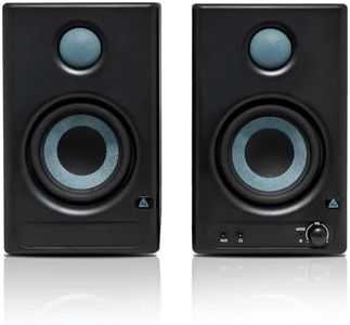 Audio Array AM-S1 BT v5.3 |Professional 4" Studio Monitor Speaker Pair| 60W Class D Amplification,Woven Composite Woofer,1" Silk-Dome Tweeter,EQ Controls|Music/Monitor Mode, Aux, HDMI, USB C, TRS, RCA