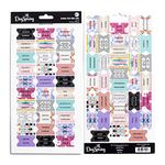 DaySpring - Global Folk Bible Tabs - 66 Cardstock Bible Tab Stickers For The Old And New Testament - Genesis - Revelation (J2678)