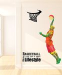 Luke and Lilly Vinyl Polyvinyl Chloride Sports Wall Sticker (Multicolour, 10 x 1 x 12 Inches)