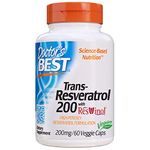 Doctor's Best, Trans-Resveratrol, 200 mg, 60 Veggie Caps