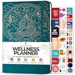 Legend Wellness Planner & Food Journal – Daily Diet & Health Journal with Weight Loss, Measurement & Exercise Trackers – Lifestyle & Nutrition Diary – Lasts 6 Months, A5 size – Dark Teal
