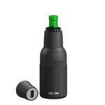 Asobu Frosty Beer 2 Go Vacuum Insulated Double Walled Stainless Steel Beer Bottle and Can Cooler with Beer Opener Eco Friendly and Bpa Free (Black)