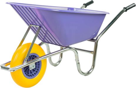 KCT 110L Heavy Duty Garden Wheelbarrow – Purple, Puncture Proof Tyre