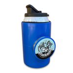 Chill-N-Reel Fishing Can Cooler (from Shark Tank) | Fishing Gifts for Men & Gifts for Dad Who Wants Nothing | Blue with Spill Guard