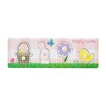 Mud Pie Easter Puzzle, Pink, 4 3/4" x 8 3/4"