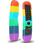 Silicone Protective Case for LG AN-MR21GA MR21GC MR22GN MR22GA MR23GN Magic Remote Control with NFC Cover Case Non-Slip Silicone Case for LG Smart TV Original Voice Remote Control (Rainbow)