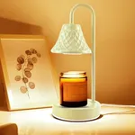 Banbanda Electric Candle Warmer Lamp: Wax Melt Warmer with Timer - Electric Wax Melt Warmer Light - Candle Lamp for Home Decor (Milky White)