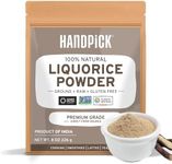 Licorice Root Powder (226g/8oz) Non GMO, Gluten Free, 100% Raw Ground Mulethi, Sourced from India, Glycyrrhiza Glabra, Packed in Resealable Ziplock Pouch