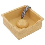 Boston International Stoneware Honeycomb Napkin Holder, Cocktail Size