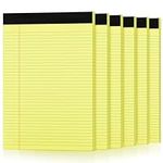 6 Pack Yellow Legal Pads 8.5 x 11.7