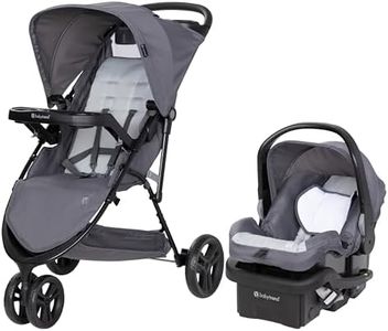 Baby Trend Venture 3-Wheel Stroller Travel System, Stellar Grey