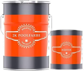 BEKATEQ BK-800EP 2K Poolfarbe 10KG RAL7016 Anthrazitgrau - zweikomponentige PU Schwimmbadfarbe für Becken, Brunnen, Pools aus Beton, Stahl, GFK - schnelltrocknende & UV-feste Beschichtung