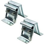 Garage Door Adjustable Top Bracket for Residential Doors, Adjustable Top Roller Bracket in Galvanized, Top Section Replace Bracket, Garage Doors Fixture Bracket (2 Pack)