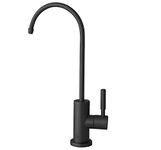 STYLISH Kitchen Sink Drinking Water Faucet Fits Most Reverse Osmosis Units, Commercial Water Filtration Faucet, Stainless Steel, Contemporary Style High-Spout, K-142N