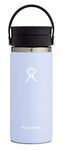 HYDRO FLASK - Travel Coffee Flask 473 ml (16 oz) - Vacuum Insulated Stainless Steel Travel Mug with Leak Proof Flex Sip Lid - BPA-Free - Wide Mouth - Fog