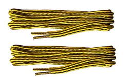 Grafters 2 Pairs 140CM Strong Work/Hiking/DR Martens Boot Laces (Yellow/Brown)