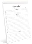 Hadigu To Do List Notepad (A5 Size) Classical Style Layout Firmly Bound Daily To Do List Planner, To Do List Notebook, To Do Notebook, Daily Checklist Notepad for Things To Do Daily at Work.