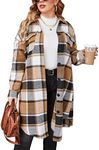 IN'VOLAND Womens Plus Size Flannel 