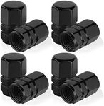 Black Tire Valve Stem Caps for Car,