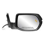 Fit System Passenger Side Mirror for HONDA CR-V EX, EX-L, testured black w/PTM cover, w/turn signal, w/BSDS, foldaway, w/o camera, HP, 63071H