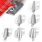 6pcs Sewing Rolled Hemmer Foot, 5mm-10mm 6 Sizes Rolled Hem Presser Foot Wide Sewing Machine Attachments for Household Industrial Curved Sewing Machine