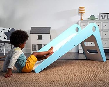 Avenlur Toddler Playground Wooden Indoor Slide for Kids - Transform Any Living Space Into The Perfect Playroom or Gym. Climbing Wood Slide for Babies, Toddlers, and Children Ages 18mo - 4 Years (Blue)