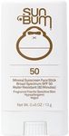 Sun Bum Mineral SPF 50 Sunscreen Face Stick | Vegan and Hawaii 104 Reef Act Compliant (Octinoxate & Oxybenzone Free) Broad Spectrum Natural Sunscreen with UVA/UVB Protection | .45 oz