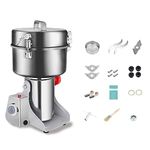 ExGizmo Swing Grain Mill 2500g,Electric Grain Grinder,Stainless Steel Grain Mill Grinder 4500W,High-Speed Spice Herb Grinder Commercial Superfine Machine Dry Cereals Pulverizer 110V