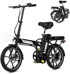 EVERCROSS EK5 Elektrofahrrad, 250W E Bike für Erwachsene, 36V Faltbares Elektrofahrräder Mountainbike, bis zu 25KM/H, Reichweite 35-60km, 16'' Reifen Elektrisches City Bike mit Verstellbarem Sitz