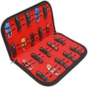 QEES Vitrine à Couteaux Pliants Etui à Couteaux De Poche Rangement De Collection De Couteaux Pliants