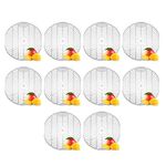 Zureni Urinal Screen Fresh Scented Anti-Splash Toilet Mat Bathroom Deodorizer Spatter with Air Freshener for Restroom (Grey, Citrus Mango Fragrance, 10 pcs)