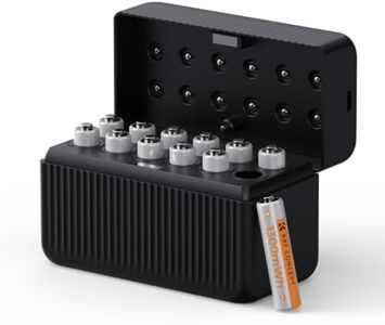 K&F CONCEPT 12-Pack AAA Lithium Rechargeable Batteries with Fast Charger